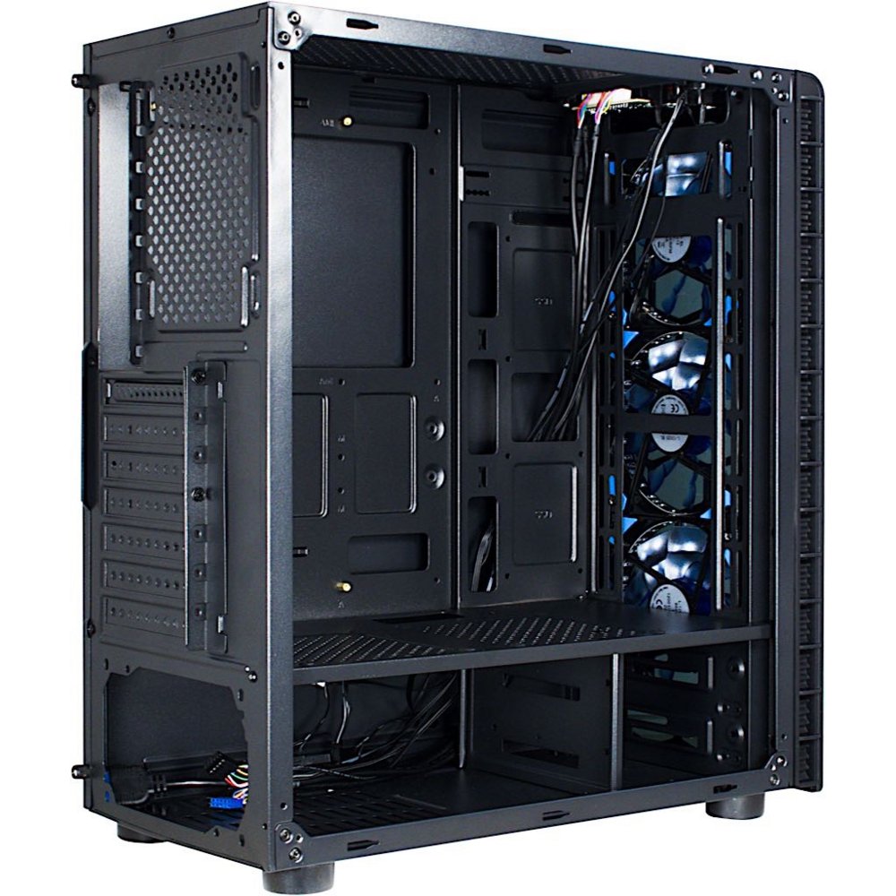 Inter-Tech CXC2 Blue Light | Midi Tower Case | Zwart 7 Inter-Tech CXC2 Blue Light | Midi Tower Case | Zwart - Afbeelding 7