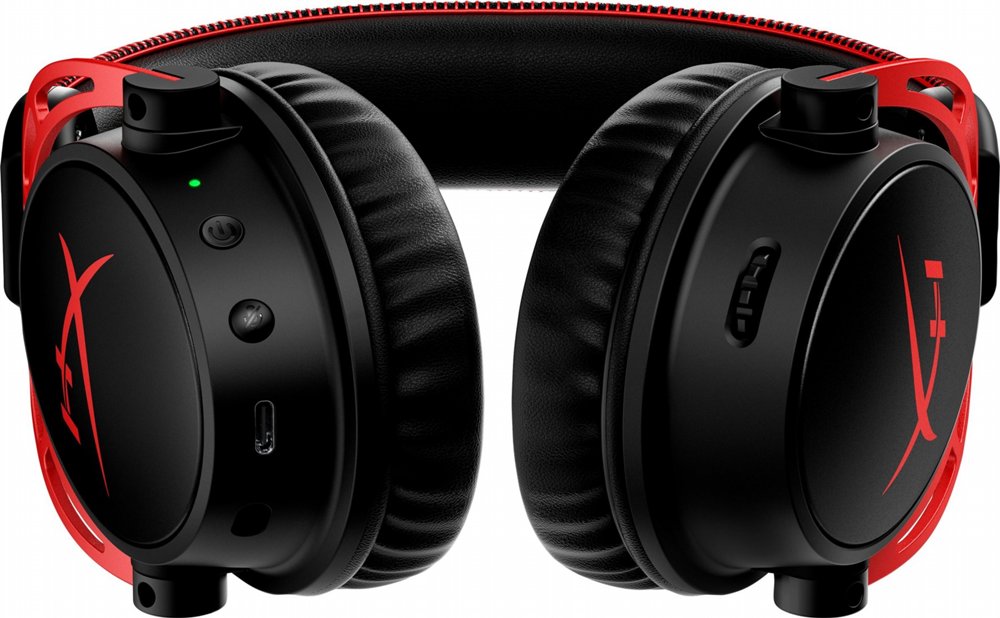 HyperX Cloud Alpha | Draadloze Over-ear Gaming Headset | USB-A | Zwart/Rood 4 HyperX Cloud Alpha | Draadloze Over-ear Gaming Headset | USB-A | Zwart/Rood - Afbeelding 4