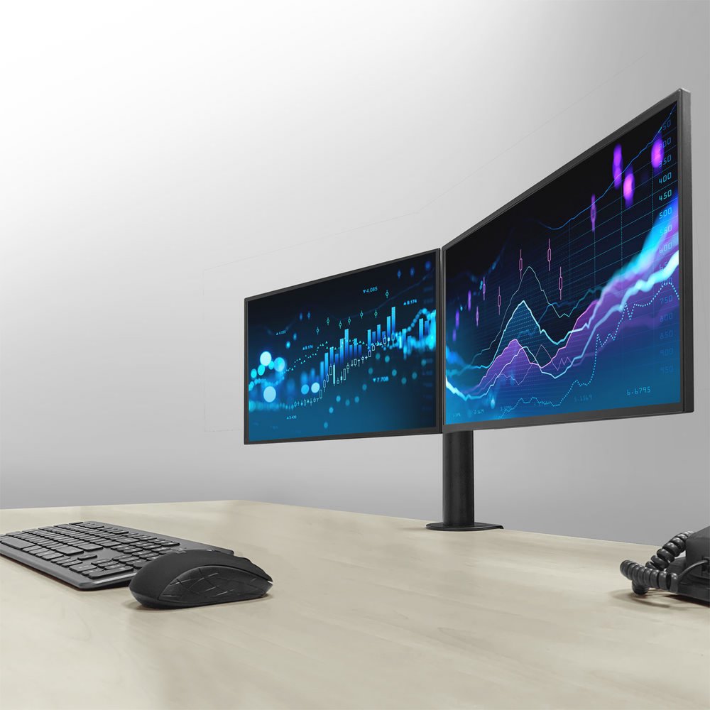 ACT AC8326 | Verstelbare Monitor-bureaubeugel | Tot 32" | Max 12kg | VESA 100x100 | 2 Monitoren | OPEN BOX 7 ACT AC8326 | Verstelbare Monitor-bureaubeugel | Tot 32" | Max 12kg | VESA 100x100 | 2 Monitoren | OPEN BOX - Afbeelding 7