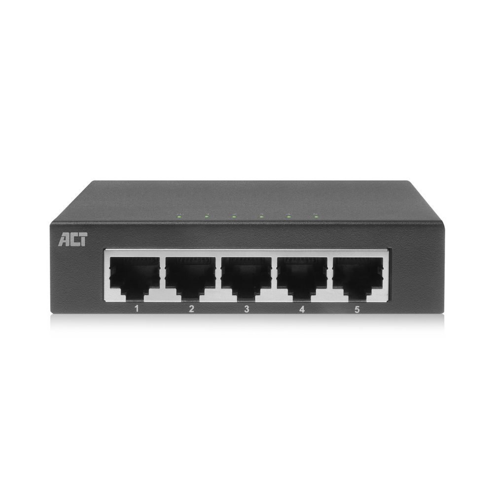 ACT AC4415 | Unmanaged Switch | 5 Poorten | Gigabit Ethernet | Grijs 1 ACT AC4415 | Unmanaged Switch | 5 Poorten | Gigabit Ethernet | Grijs