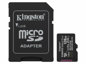 Kingston Technology microSDXC 128GB | Canvas Select Plus Gen3 | 150MB/s | A1 | + Adapter