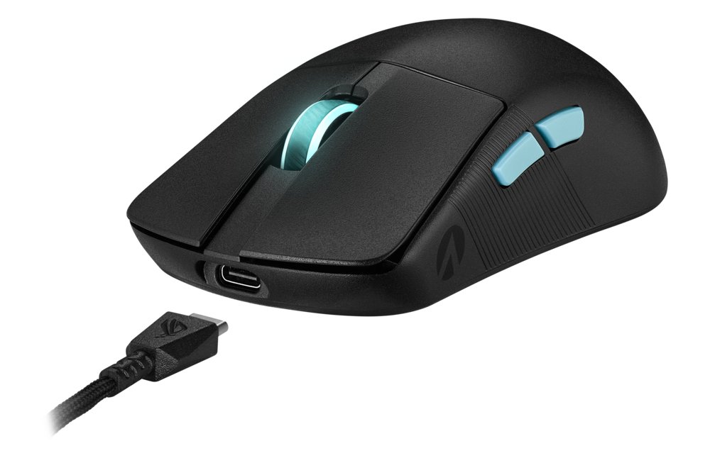 ASUS ROG Harpe Ace Aim Lab Edition | Draadloze Muis | Links- en Rechtshandig | RF + Bluetooth + USB-A | 36000 DPI | Zwart 9 ASUS ROG Harpe Ace Aim Lab Edition | Draadloze Muis | Links- en Rechtshandig | RF + Bluetooth + USB-A | 36000 DPI | Zwart - Afbeelding 9