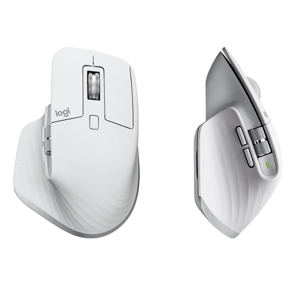 Logitech MX Master 3S | Draadloze Muis | RF-Draadloos + Bluetooth | 8000 DPI | Zilver/Wit 4 Logitech MX Master 3S | Draadloze Muis | RF-Draadloos + Bluetooth | 8000 DPI | Zilver/Wit - Afbeelding 4