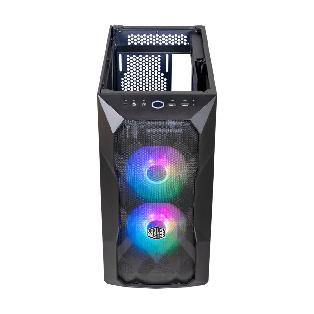 Cooler Master MasterBox TD300 Mesh RGB | Micro Tower Case | Zwart 2 Cooler Master MasterBox TD300 Mesh RGB | Micro Tower Case | Zwart - Afbeelding 2