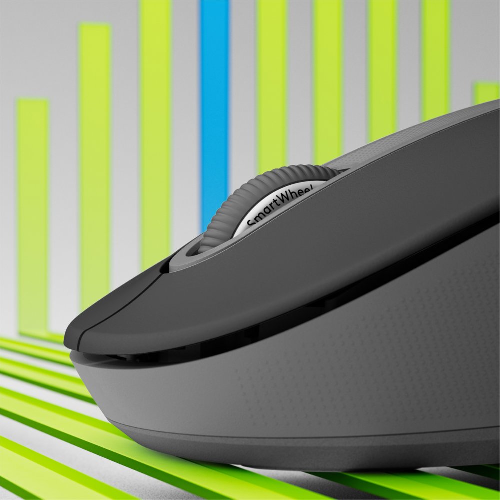Logitech Signature M650 | Draadloze Muis | RF-Draadloos + Bluetooth | 1000 DPI | Grafiet 2 Logitech Signature M650 | Draadloze Muis | RF-Draadloos + Bluetooth | 1000 DPI | Grafiet - Afbeelding 2