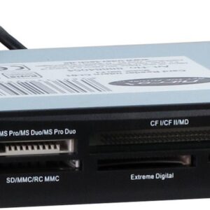Inter-Tech CI-01 | Interne geheugenkaartlezer | USB 3.2 Gen 1 (5 Gbps) | 3.5" bay | Ondersteunt CF