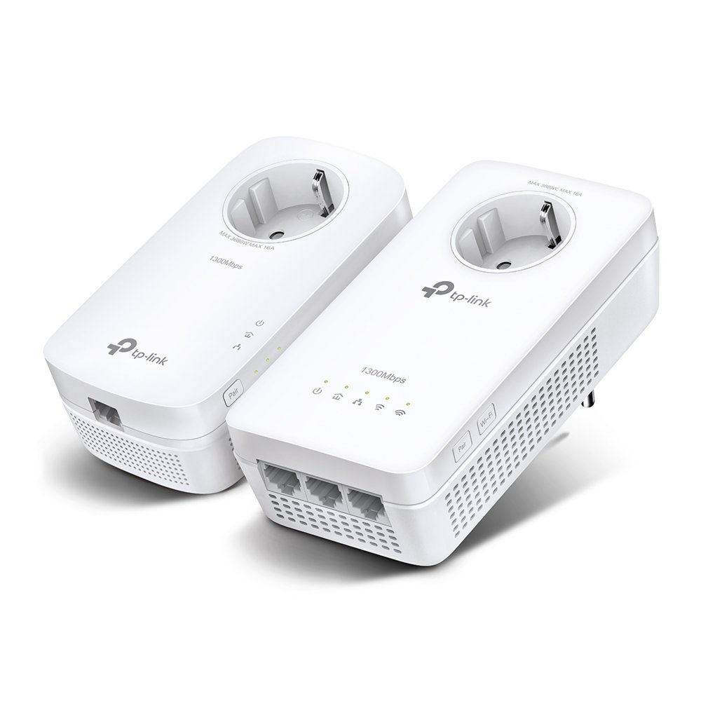 TP-Link TL-WPA8631P KIT | AV1300 Powerline Adapter Set | 1300 Mbps | Gigabit Ethernet | Wi-Fi AC1200 | Met Stopcontact | Wit 1 TP-Link TL-WPA8631P KIT | AV1300 Powerline Adapter Set | 1300 Mbps | Gigabit Ethernet | Wi-Fi AC1200 | Met Stopcontact | Wit