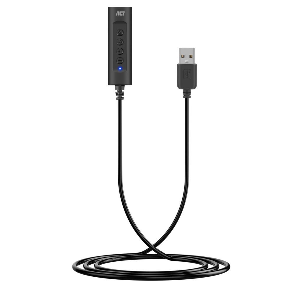 ACT AC9360 | USB Geluidskaart | 3,5 mm Audio | Plug & Play | Compact Design 2 5 mm Audio | Plug & Play | Compact Design