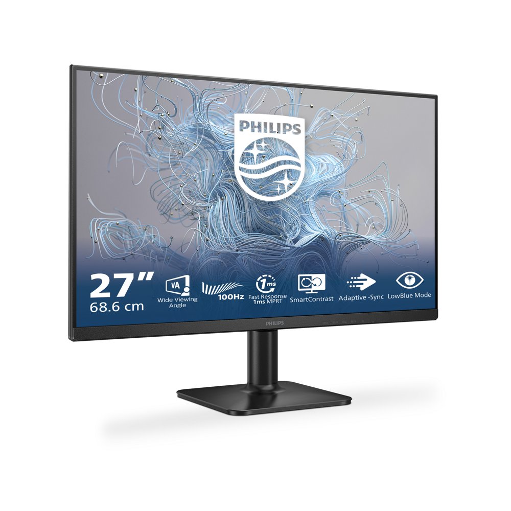 Philips 27E2N1100L/00 | 27" Full HD VA Monitor | 100Hz | 1ms | HDMI & VGA | Adaptive Sync | LowBlue Mode | Flicker-Free | Zwart 4 Philips 27E2N1100L/00 | 27" Full HD VA Monitor | 100Hz | 1ms | HDMI & VGA | Adaptive Sync | LowBlue Mode | Flicker-Free | Zwart - Afbeelding 4