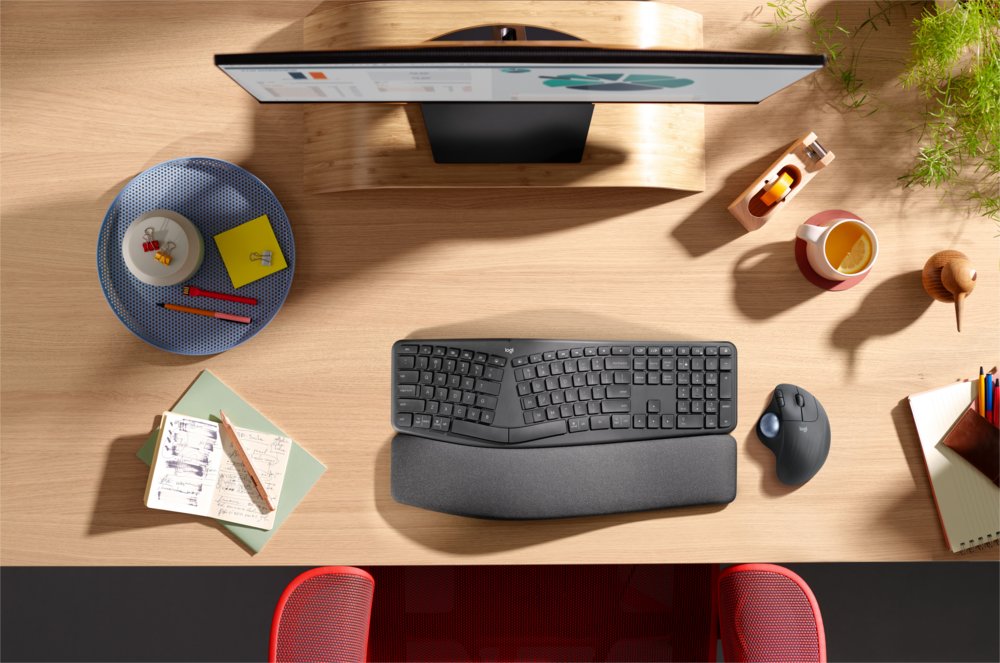 Logitech M575 Ergo Trackball for Business | Ergonomische Draadloze Muis | Rechtshandig | RF + Bluetooth | 2000 DPI | Grafiet 6 Logitech M575 Ergo Trackball for Business | Ergonomische Draadloze Muis | Rechtshandig | RF + Bluetooth | 2000 DPI | Grafiet - Afbeelding 6