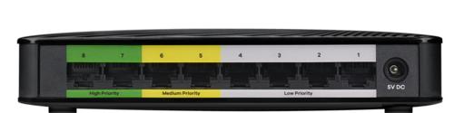 Zyxel GS-108S v2 | Unmanaged Switch | 8 Poorten | Gigabit Ethernet (10/100/1000 Mbps) | Zwart 4 Zyxel GS-108S v2 | Unmanaged Switch | 8 Poorten | Gigabit Ethernet (10/100/1000 Mbps) | Zwart - Afbeelding 4