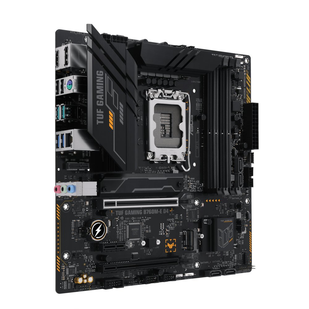 ASUS TUF GAMING B760M-E D4 | Socket LGA 1700 | Intel B760 | 4xDDR4 | Micro-ATX | Moederbord 4 ASUS TUF GAMING B760M-E D4 | Socket LGA 1700 | Intel B760 | 4xDDR4 | Micro-ATX | Moederbord - Afbeelding 4