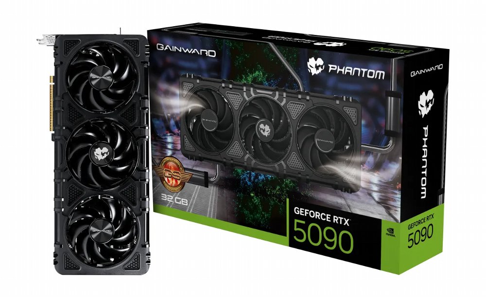 Gainward GeForce RTX 5090 Phantom GS | 32 GB GDDR7 VRAM | 4K Gaming & AI | Videokaart | GPU | Nvidia 1 Gainward GeForce RTX 5090 Phantom GS | 32 GB GDDR7 VRAM | 4K Gaming & AI | Videokaart | GPU | Nvidia