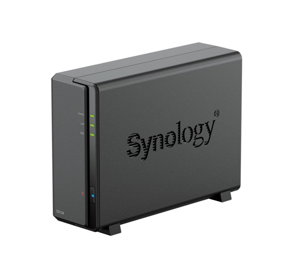 Synology DiskStation DS124 NAS | 1 Drive Bay | 1x Gigabit Ethernet | Zwart 1 Synology DiskStation DS124 NAS | 1 Drive Bay | 1x Gigabit Ethernet | Zwart