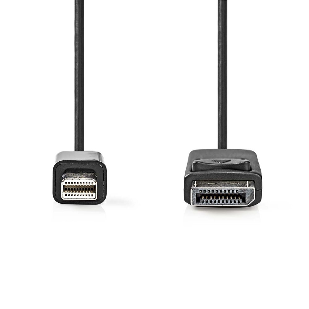 Nedis CCGL37400BK20 | Mini DisplayPort-naar-DisplayPort kabel | 2 m | Mini DisplayPort Male naar DisplayPort Male | Tot 4K@60Hz | Zwart 2 Nedis CCGL37400BK20 | Mini DisplayPort-naar-DisplayPort kabel | 2 m | Mini DisplayPort Male naar DisplayPort Male | Tot 4K@60Hz | Zwart - Afbeelding 2