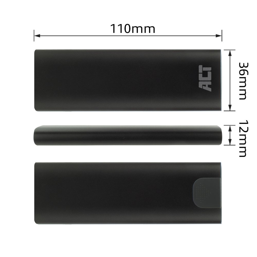 ACT AC1615 | USB-C M.2 NVMe/PCIe SSD Behuizing | Tool-Free | Aluminium | USB 3.2 Gen2 (10 Gbps) 9 ACT AC1615 | USB-C M.2 NVMe/PCIe SSD Behuizing | Tool-Free | Aluminium | USB 3.2 Gen2 (10 Gbps) - Afbeelding 9