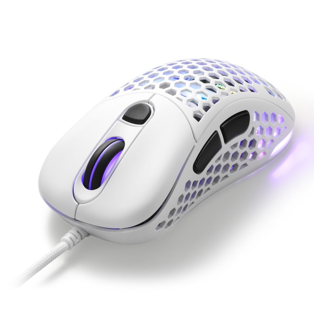 Sharkoon Light² 200 | Bekabelde Gaming Muis | Links- en Rechtshandig | USB-A | 16000 DPI | Wit 5 Sharkoon Light² 200 | Bekabelde Gaming Muis | Links- en Rechtshandig | USB-A | 16000 DPI | Wit - Afbeelding 5