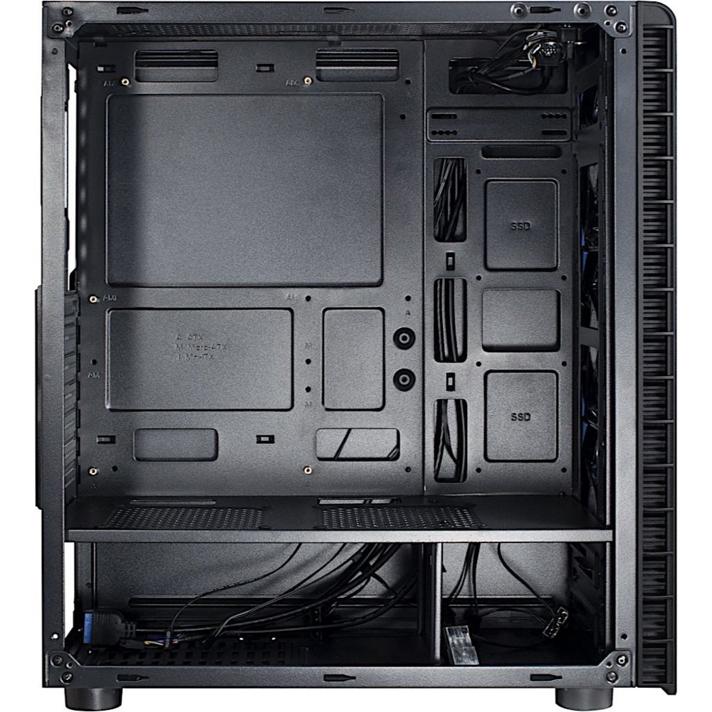 Inter-Tech CXC2 Blue Light | Midi Tower Case | Zwart 8 Inter-Tech CXC2 Blue Light | Midi Tower Case | Zwart - Afbeelding 8