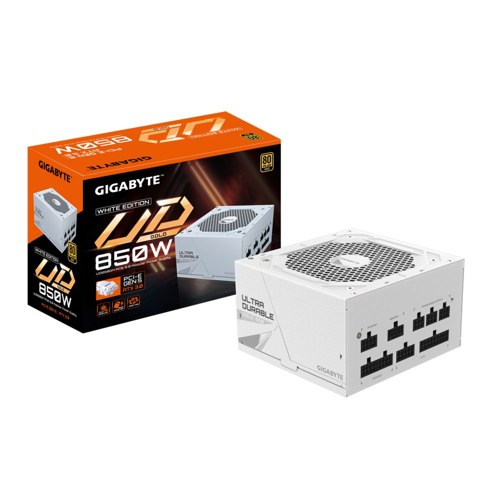 GIGABYTE UD850GM PG5W | 850 Watt Gold ATX 3.0 PSU | Modulair | Power Supply | Voeding 4 GIGABYTE UD850GM PG5W | 850 Watt Gold ATX 3.0 PSU | Modulair | Power Supply | Voeding - Afbeelding 4