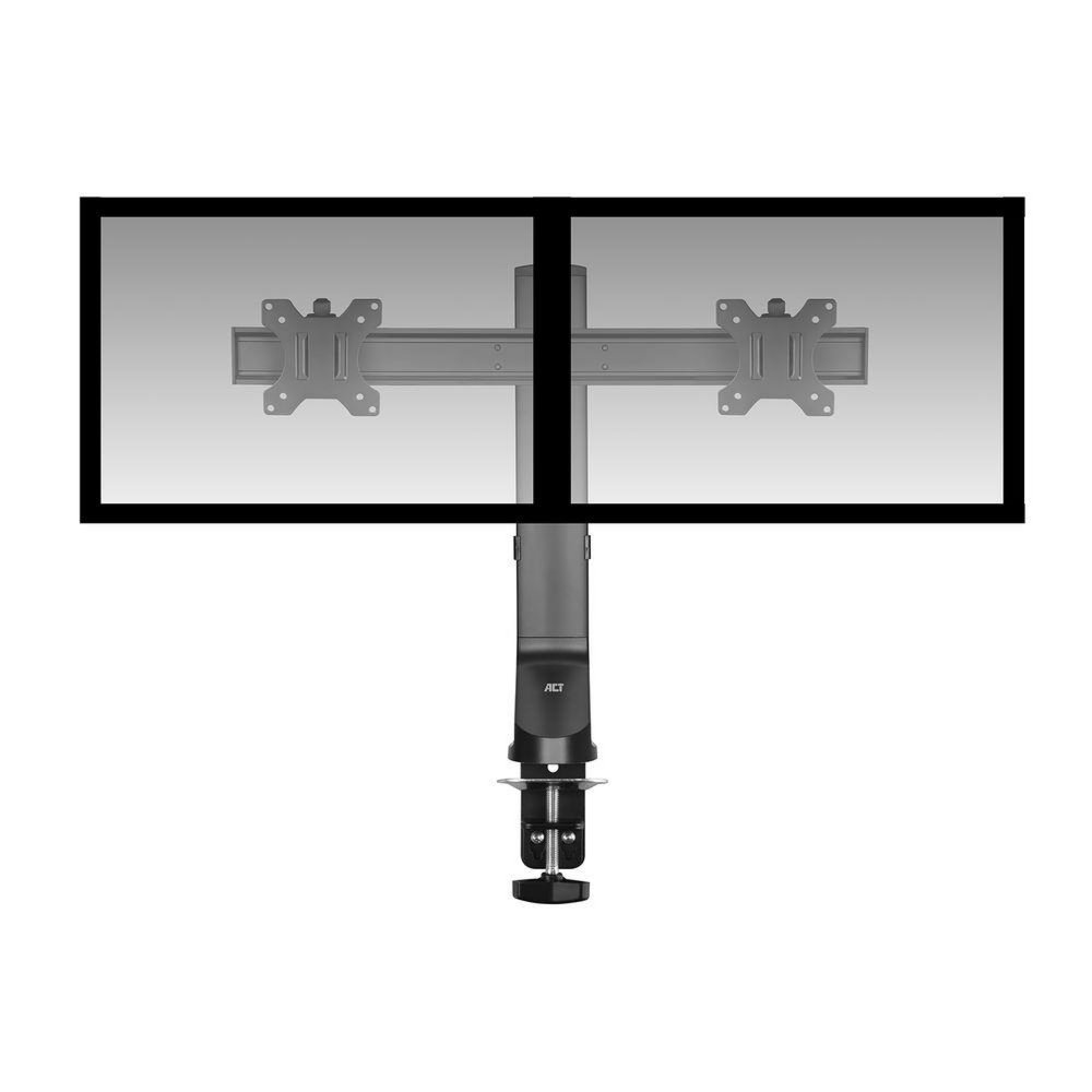ACT AC8332 | In Hoogte Verstelbare Monitor-bureaubeugel | Tot 27" | Max 7kg | VESA 100x100 | 2 Monitoren 2 ACT AC8332 | In Hoogte Verstelbare Monitor-bureaubeugel | Tot 27" | Max 7kg | VESA 100x100 | 2 Monitoren - Afbeelding 2