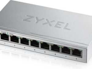 Zyxel GS1200-8 | Managed Web Smart Switch | 8 Poorten | Gigabit Ethernet (10/100/1000 Mbps) | Zilver