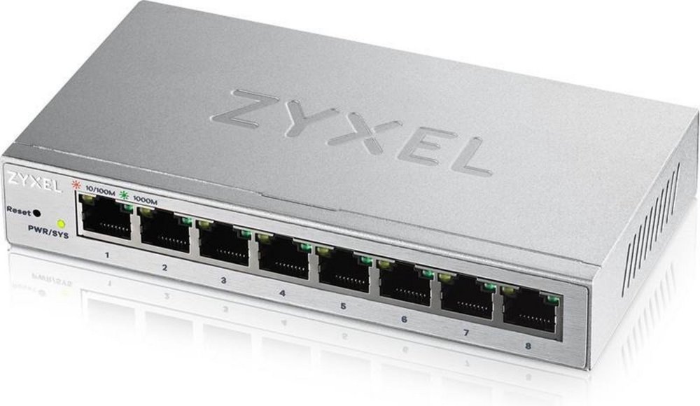 Zyxel GS1200-8 | Managed Web Smart Switch | 8 Poorten | Gigabit Ethernet (10/100/1000 Mbps) | Zilver 1 Zyxel GS1200-8 | Managed Web Smart Switch | 8 Poorten | Gigabit Ethernet (10/100/1000 Mbps) | Zilver