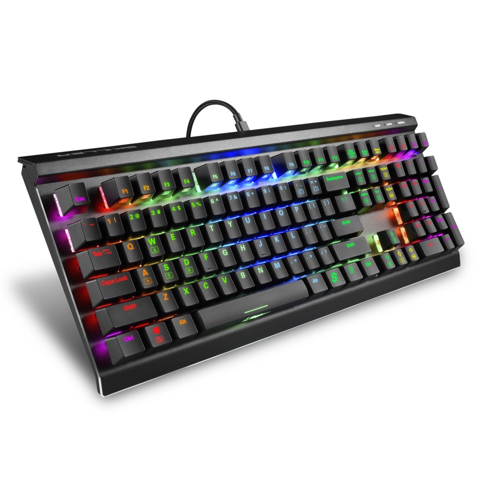 Sharkoon Skiller SGK60 RGB | Bedraad Gaming Toetsenbord | QWERTY 2 Sharkoon Skiller SGK60 RGB | Bedraad Gaming Toetsenbord | QWERTY - Afbeelding 2