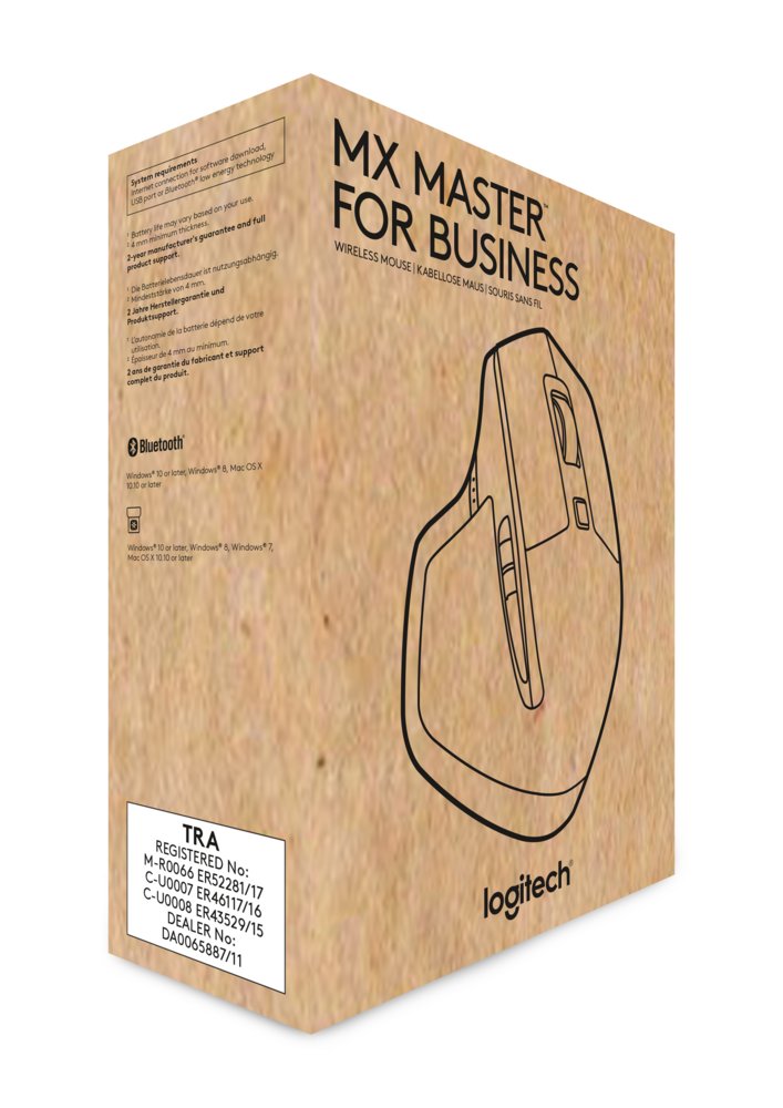 Logitech MX Master | Draadloze Muis | Rechtshandig | RF + Bluetooth | 1600 DPI | Zwart/Brons 14 Logitech MX Master | Draadloze Muis | Rechtshandig | RF + Bluetooth | 1600 DPI | Zwart/Brons - Afbeelding 14