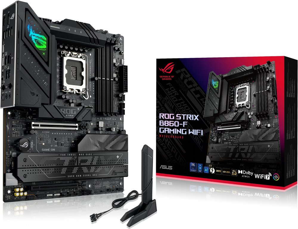 ASUS ROG Strix B860-F GAMING WIFI | Socket LGA 1851 | Intel B860 | 4xDDR5 | ATX | Moederbord 13 ASUS ROG Strix B860-F GAMING WIFI | Socket LGA 1851 | Intel B860 | 4xDDR5 | ATX | Moederbord - Afbeelding 13