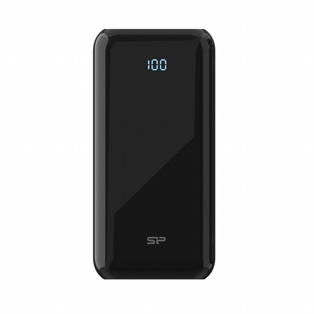 Silicon Power QS28 Powerbank | 20000mAh | 18W Power Delivery | 3-poorts USB-C & USB-A | LED-display | Zwart 1 Silicon Power QS28 Powerbank | 20000mAh | 18W Power Delivery | 3-poorts USB-C & USB-A | LED-display | Zwart