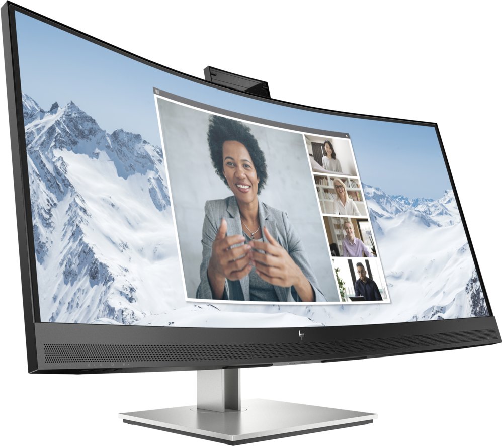 HP E34m G4 34" | 3440x1440 VA | 75Hz | Curved | USB-C | Webcam, Microphone & Speakers | Conferencing Monitor | Ergonomic Design 3 HP E34m G4 34" | 3440x1440 VA | 75Hz | Curved | USB-C | Webcam, Microphone & Speakers | Conferencing Monitor | Ergonomic Design - Afbeelding 3