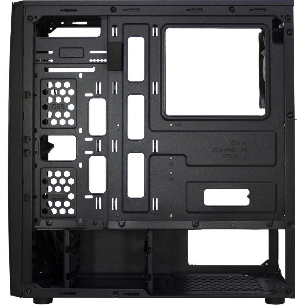 Inter-Tech Thunder Blue Light | Midi Tower Case | Zwart 7 Inter-Tech Thunder Blue Light | Midi Tower Case | Zwart - Afbeelding 7