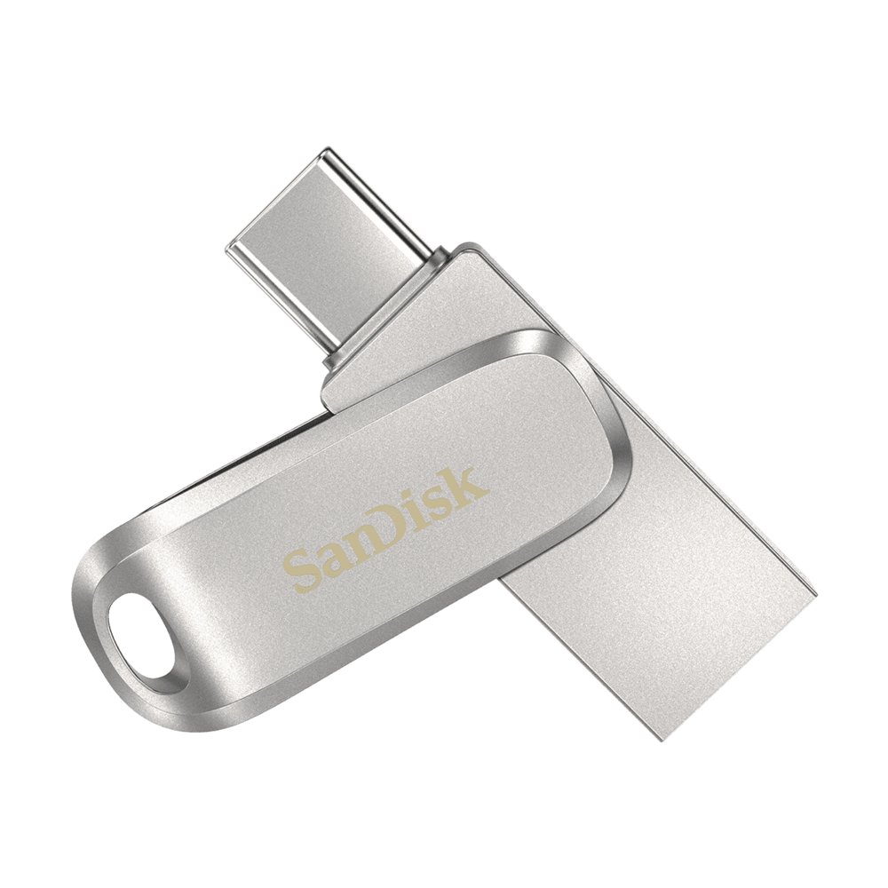 SanDisk Ultra Dual Drive | 1TB USB-C 3.2 & USB-A 3.2 Flash Drive | Roestvrijstaal 2 SanDisk Ultra Dual Drive | 1TB USB-C 3.2 & USB-A 3.2 Flash Drive | Roestvrijstaal - Afbeelding 2