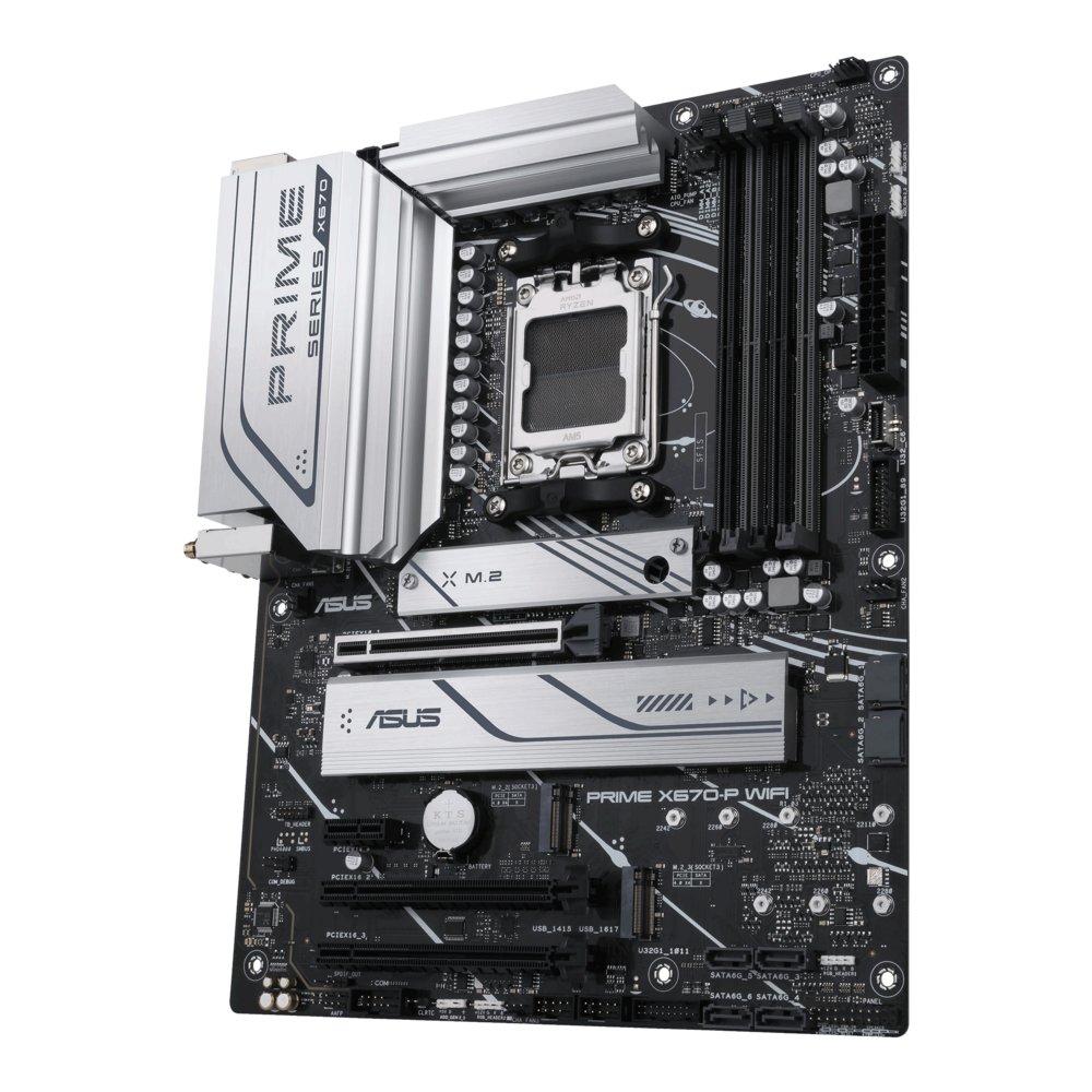 ASUS PRIME X670-P WIFI | Socket AM5 | AMD X670 | 4xDDR5 | ATX | Moederbord 5 ASUS PRIME X670-P WIFI | Socket AM5 | AMD X670 | 4xDDR5 | ATX | Moederbord - Afbeelding 5