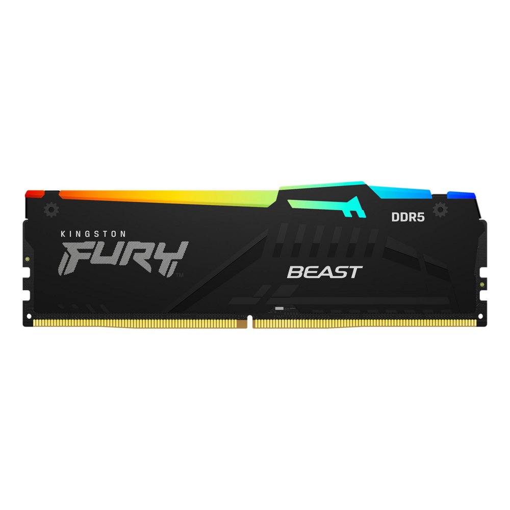 Kingston Fury Beast RGB | 1x32GB DDR5 | 5200MHz | DIMM | CL40 | Geheugenmodule | RAM 1 Kingston Fury Beast | 1x16GB DDR5 | 5600MHz | DIMM | CL36 | Geheugenmodule | RAM