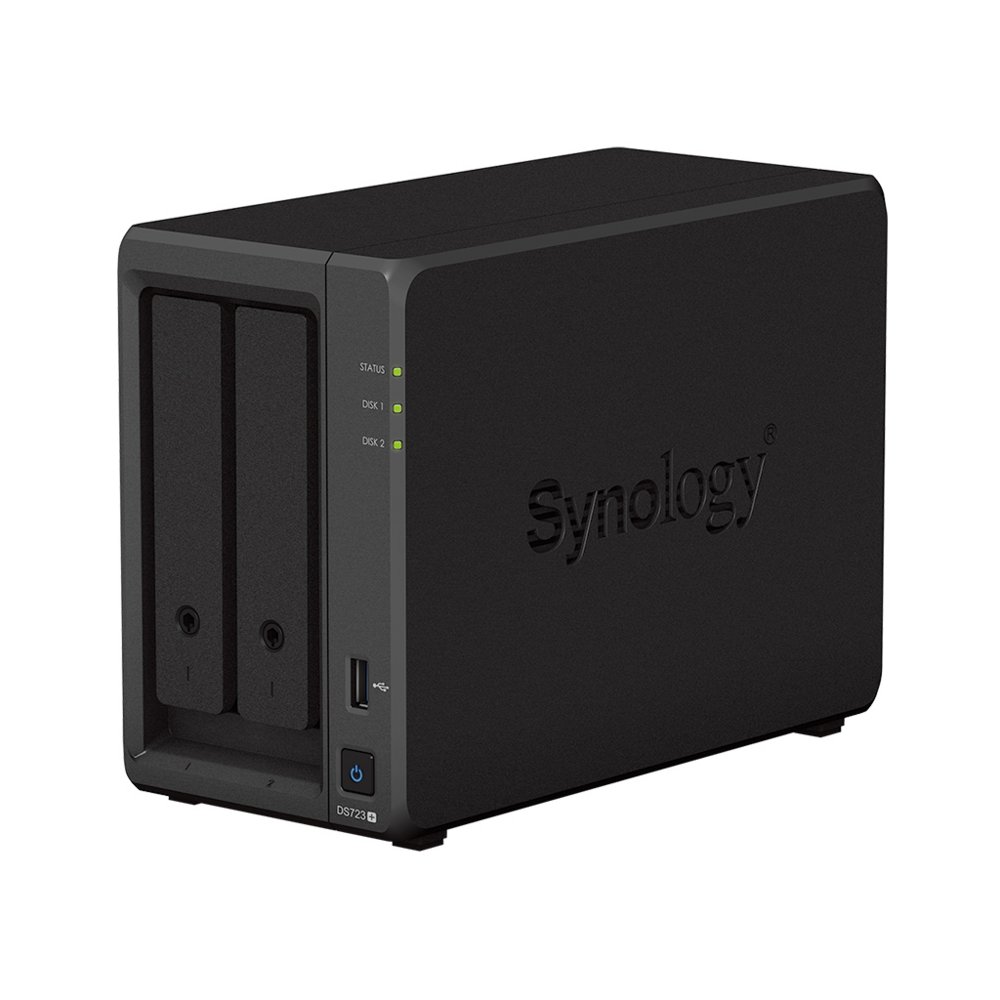 Synology DiskStation DS723+ NAS | 2 Drive Bays | AMD Ryzen R1600 | 2x Gigabit Ethernet | Zwart 3 Synology DiskStation DS723+ NAS | 2 Drive Bays | AMD Ryzen R1600 | 2x Gigabit Ethernet | Zwart - Afbeelding 3