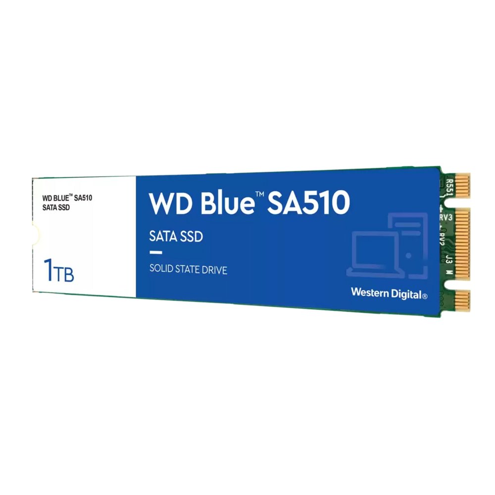 Western Digital Blue SA510 | 1TB SATA SSD | M.2 | 560MB/s Lezen | 520MB/s Schrijven 2 Western Digital Blue SA510 | 1TB SATA SSD | M.2 | 560MB/s Lezen | 520MB/s Schrijven - Afbeelding 2