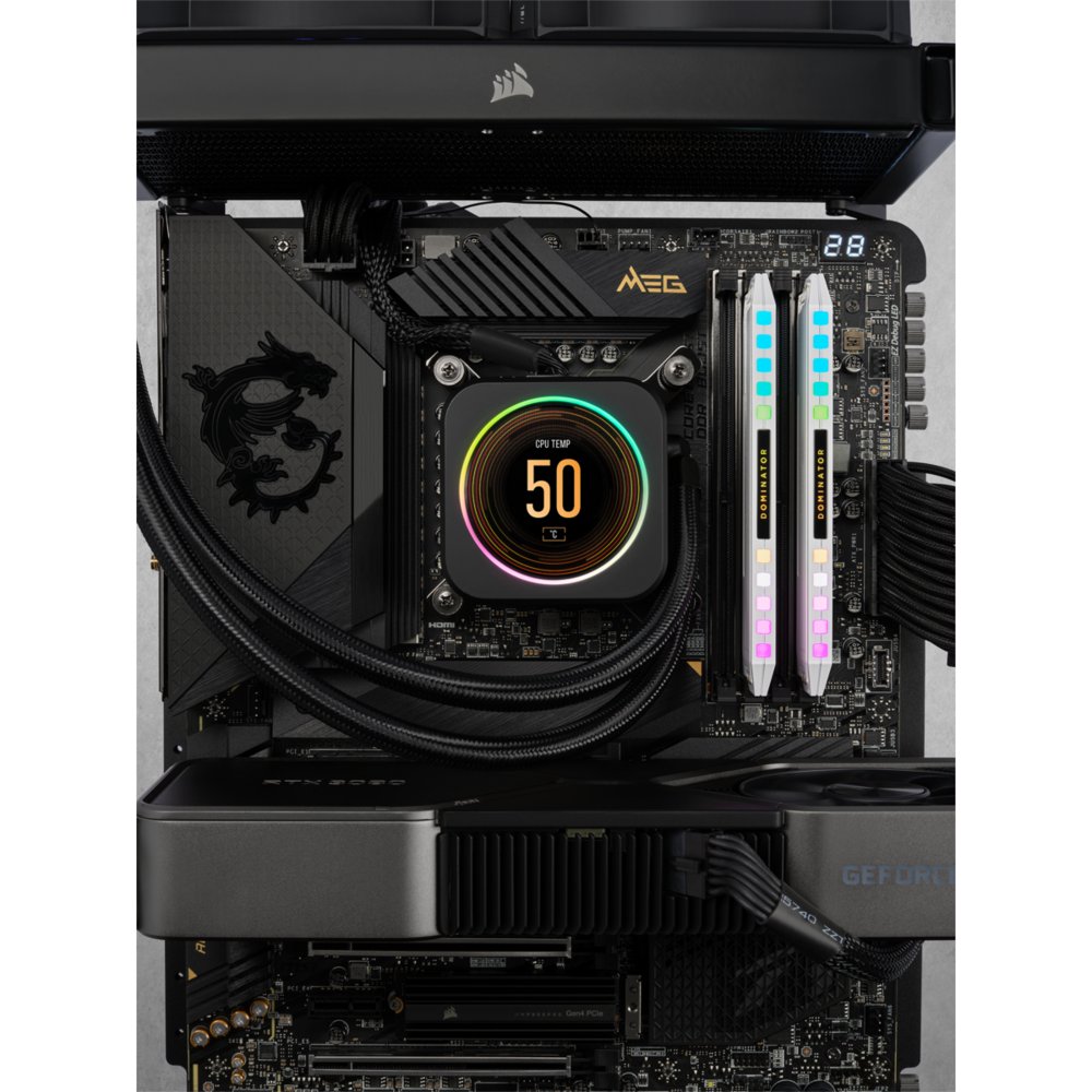 Corsair Dominator Platinum RGB Wit | 32GB 2x16GB DDR5 | 5600MHz | DIMM | CL40 | Geheugenmodule | RAM 4 Corsair Dominator Platinum RGB Wit | 32GB 2x16GB DDR5 | 5600MHz | DIMM | CL40 | Geheugenmodule | RAM - Afbeelding 4