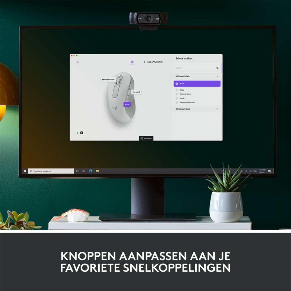 Logitech Signature M650 | Draadloze Muis | Linkshandig | RF + Bluetooth | 2000 DPI | Wit 9 Logitech Signature M650 | Draadloze Muis | Linkshandig | RF + Bluetooth | 2000 DPI | Wit - Afbeelding 9