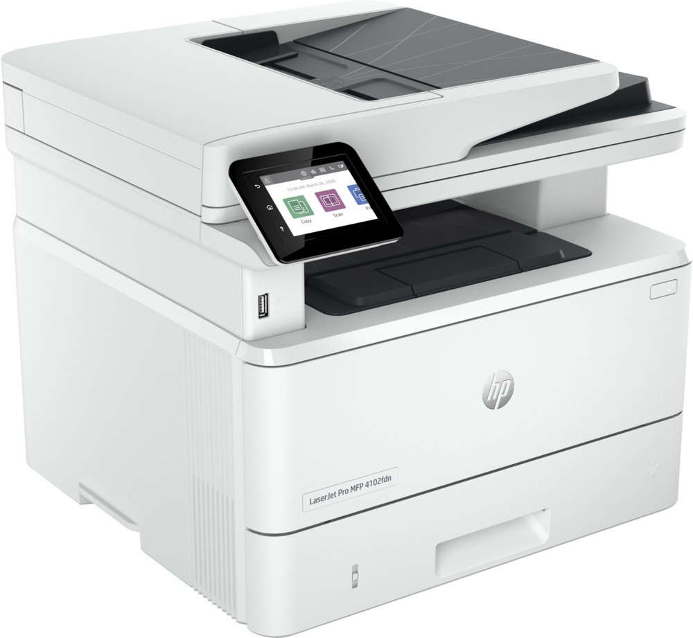 HP LaserJet Pro MFP 4102fdn AiO | 1200 x 1200 DPI | Zwart/Wit 3 HP LaserJet Pro MFP 4102fdn AiO | 1200 x 1200 DPI | Zwart/Wit - Afbeelding 3