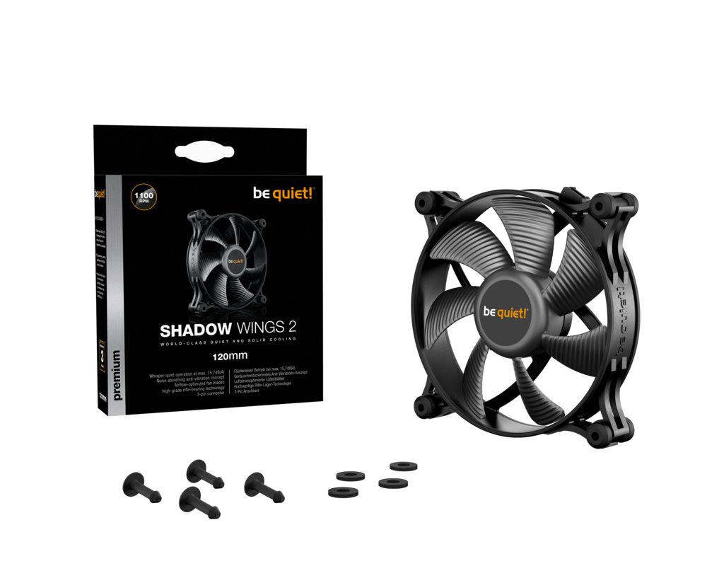 be quiet! Shadow Wings 2 | 120mm Case Fan 5 be quiet! Shadow Wings 2 | 120mm Case Fan - Afbeelding 5