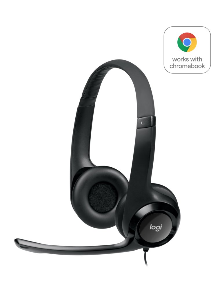 Logitech H390 | Bedrade On-ear Headset USB-A | Zwart 2 Logitech H390 | Bedrade On-ear Headset USB-A | Zwart - Afbeelding 2