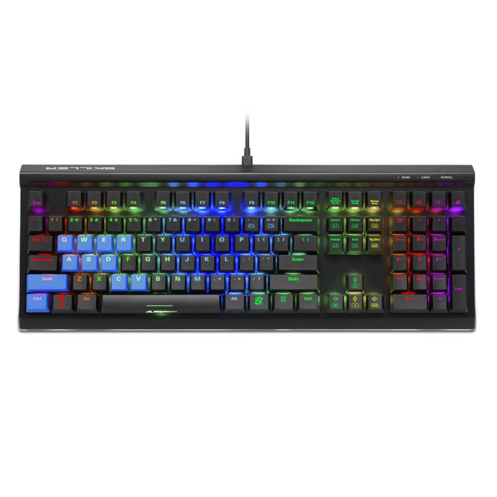Sharkoon Skiller SGK60 RGB | Bedraad Gaming Toetsenbord | QWERTY 3 Sharkoon Skiller SGK60 RGB | Bedraad Gaming Toetsenbord | QWERTY - Afbeelding 3