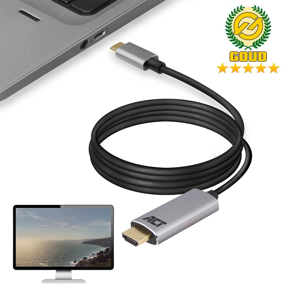 ACT AC7015 | USB-C naar HDMI kabel | 1,8 meter 3 ACT AC7015 | USB-C naar HDMI kabel | 1,8 meter - Afbeelding 3
