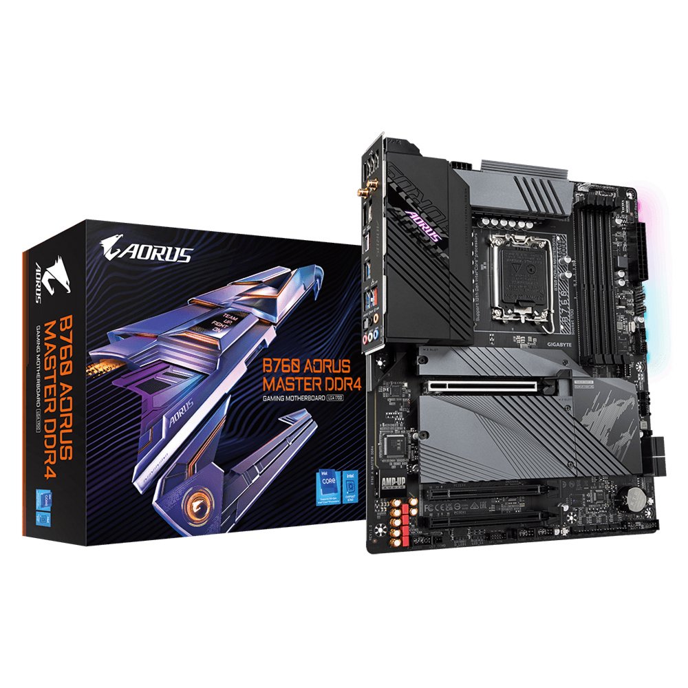 Gigabyte B760 AORUS MASTER DDR4 (rev. 1.0) | Socket LGA 1700 | Intel B760 | 4xDDR4 | ATX | Moederbord 1 Gigabyte B760 AORUS MASTER DDR4 (rev. 1.0) | Socket LGA 1700 | Intel B760 | 4xDDR4 | ATX | Moederbord