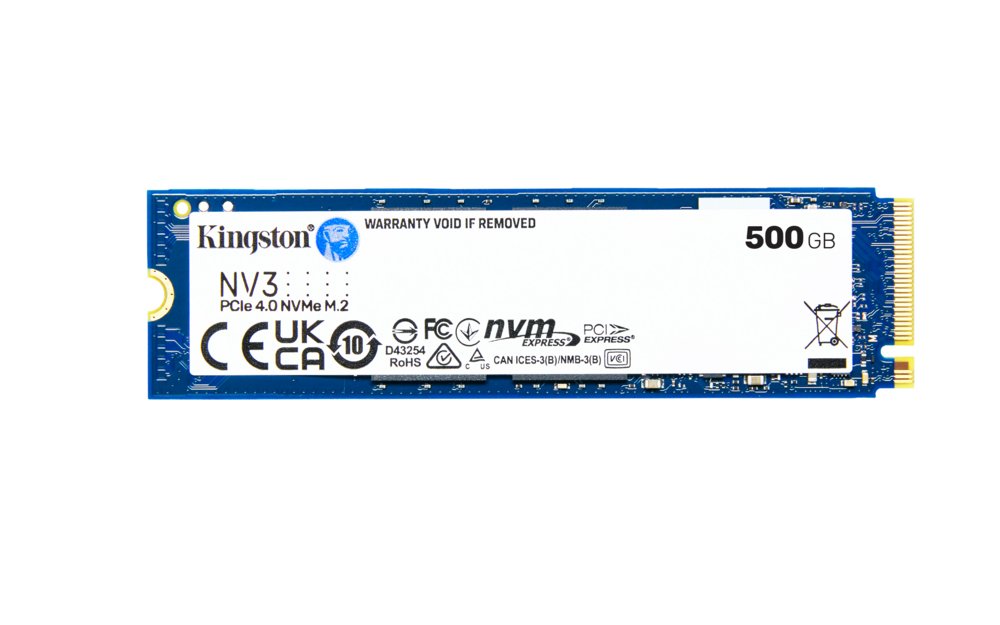 Kingston NV3 | 500GB NVMe SSD | M.2 Gen4 | 5.000MB/s Lezen | 3.000MB/s Schrijven 4 Kingston NV3 | 500GB NVMe SSD | M.2 Gen4 | 5.000MB/s Lezen | 3.000MB/s Schrijven - Afbeelding 4