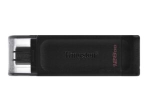 Kingston DataTraveler 70 | 128GB USB-C 3.2 Flash Drive | Zwart