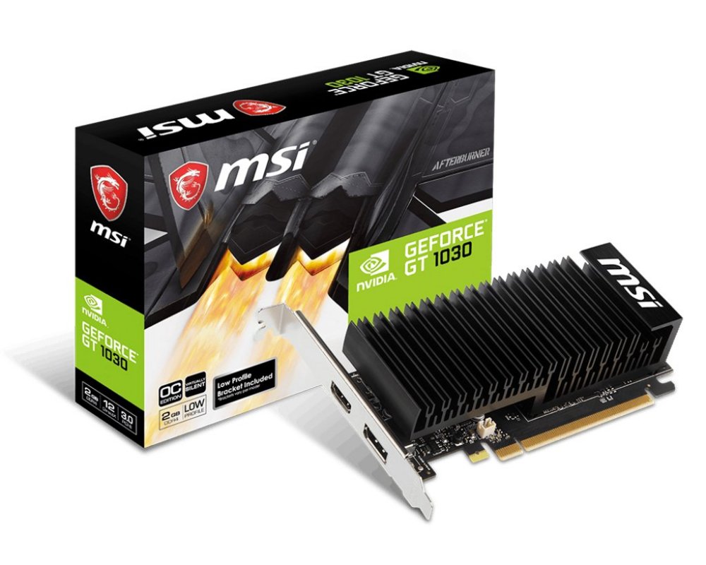 MSI GeForce GT1030 LP OC | 2GB GDDR4 VRAM | Low Profile | Videokaart | GPU | Nvidia 1 MSI GeForce GT1030 LP OC | 2GB GDDR4 VRAM | Low Profile | Videokaart | GPU | Nvidia