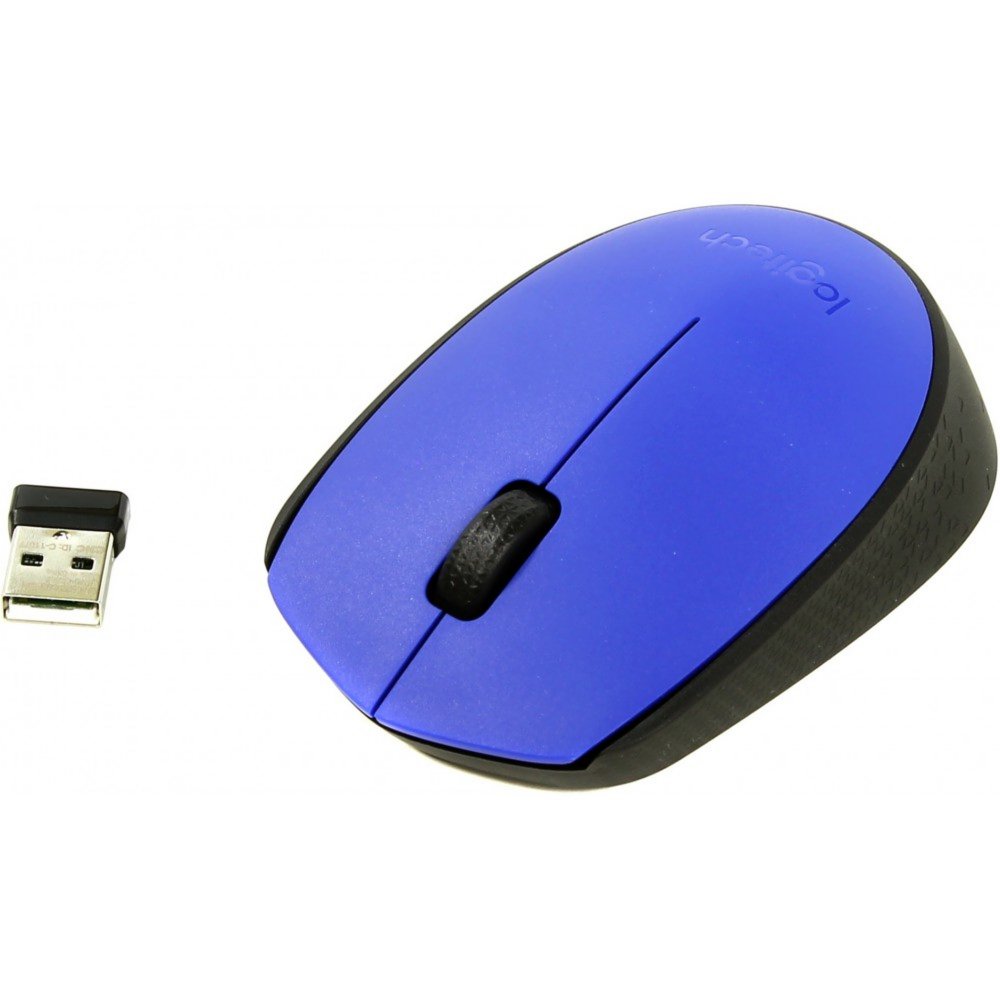 Logitech M171 | Draadloze Muis | Links- en Rechtshandig | RF | 1000 DPI | Zwart/Blauw 1 Logitech M171 | Draadloze Muis | Links- en Rechtshandig | RF | 1000 DPI | Zwart/Blauw