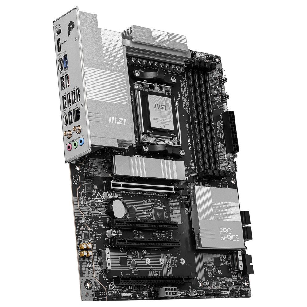 MSI PRO X870-P WIFI | Socket AM5 | AMD X870 | 4xDDR5 | ATX | Moederbord 2 MSI PRO X870-P WIFI | Socket AM5 | AMD X870 | 4xDDR5 | ATX | Moederbord - Afbeelding 2